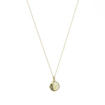 alaskan gold quartz pendant in 14k