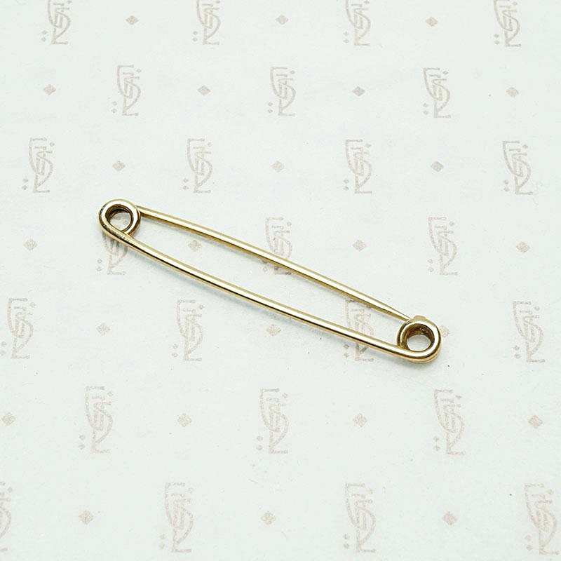 Antique English Gold Safety Pin