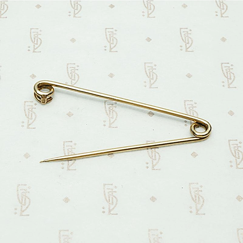 Antique English Gold Safety Pin