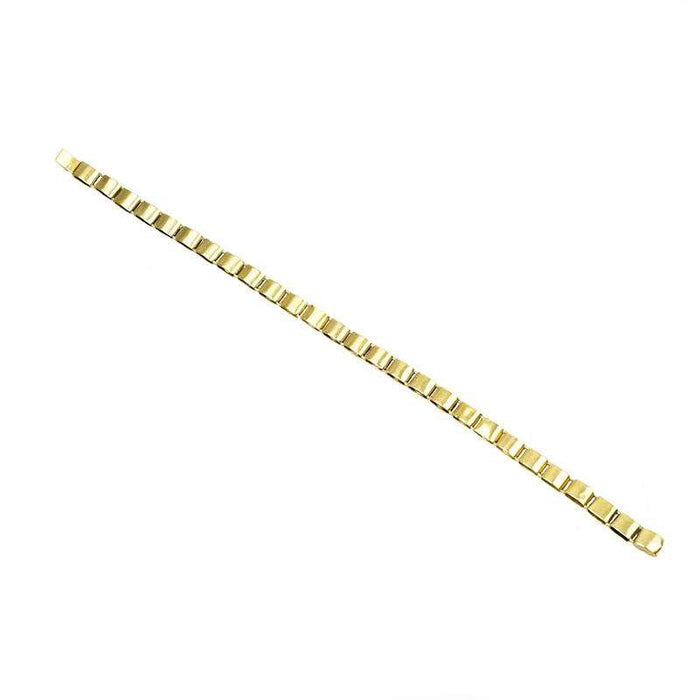 Vintage Turquoise and Pearl 15k Gold Link Bracelet