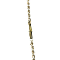 Twisted a Silver and Gold Married Chain - Gem Set Love
