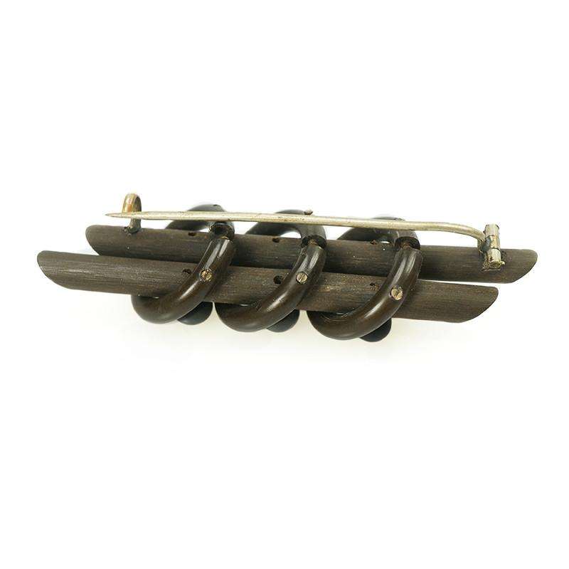 Victorian Vucanite Brooch