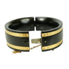 Gutta-Percha and Gold Hinged Bangle