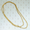 Gold on Sterling 30" long Rope Chain