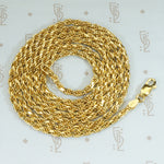 gold plated sterling diamond cut chain