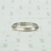 The Grace and Bob Platinum Wedding Band