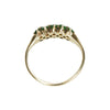 Green Garnet and OMC Diamond Ring - Gem Set Love