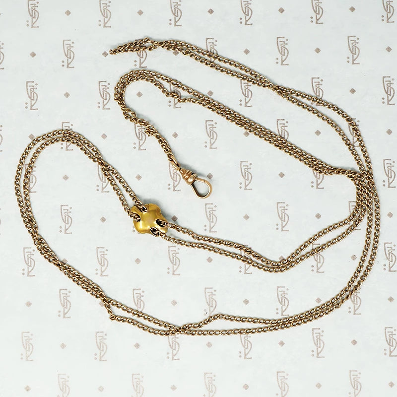 greenman slide gold chain back