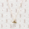 Vintage Gold Feathered Wing Charms Necklace