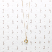 Tiniest Gold Wedding Set Charm Necklace