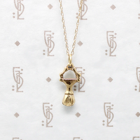 Unity & Solidarity Clenched Fist Gold Charm Necklace