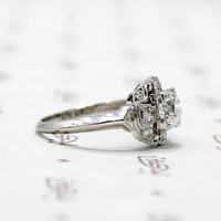 Exceptional 1930s Diamond & Platinum Engagement Ring