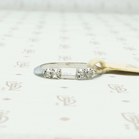 Mid Century Diamond Nesting Wedding Band