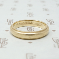 Vintage Gold Band with Milgrain Edge