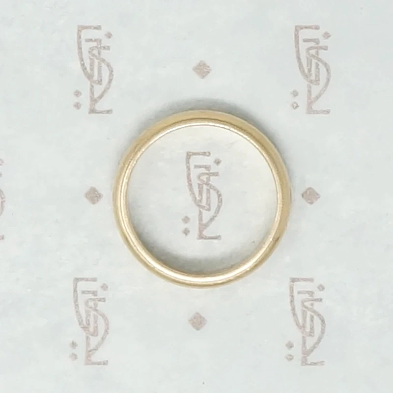 Vintage Gold Band with Milgrain Edge