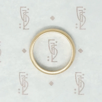 Vintage Gold Band with Milgrain Edge