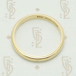 Vintage Men's Milgrain Edged Gold Wedding Band