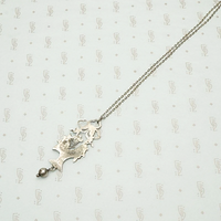 Edwardian Flower Basket Pendant in Sterling Silver
