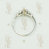 Imperial Topaz and Baguette Diamond Engagement Ring