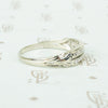 The 1930's White gold Double Row Diamond Band