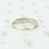 The 1930's White gold Double Row Diamond Band