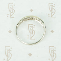 The 1930's White gold Double Row Diamond Band