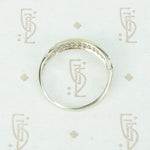 The 1930's White gold Double Row Diamond Band