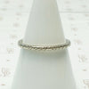 Vintage "Loyal" Band in White Gold