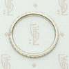 Vintage "Loyal" Band in White Gold