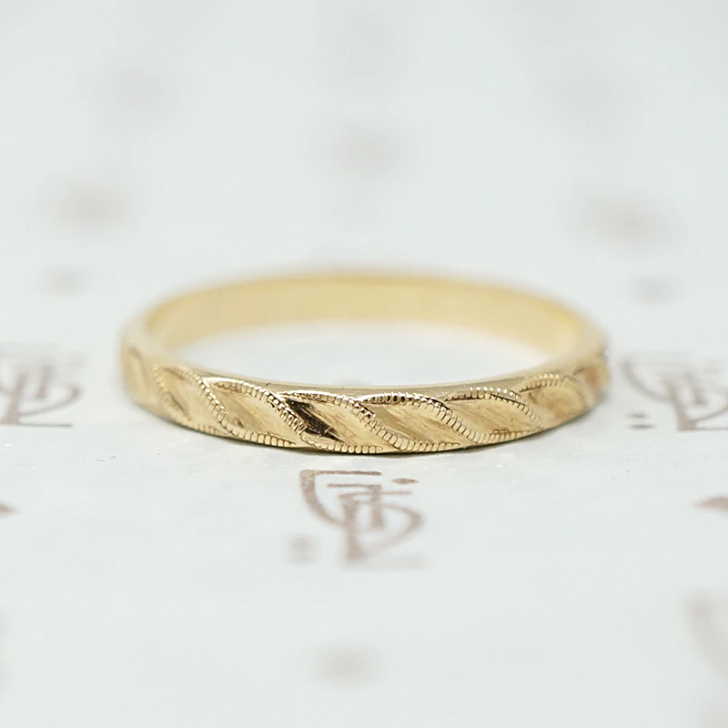 NOS 1940s 14k Gold Wedding Band