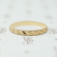 NOS 1940s 14k Gold Wedding Band
