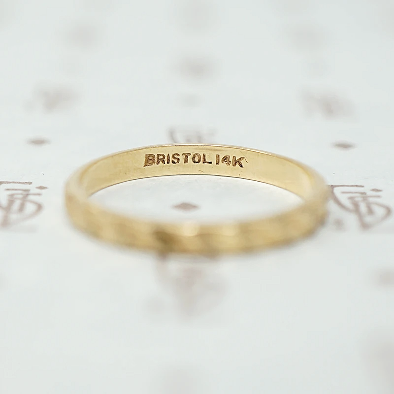 NOS 1940s 14k Gold Wedding Band
