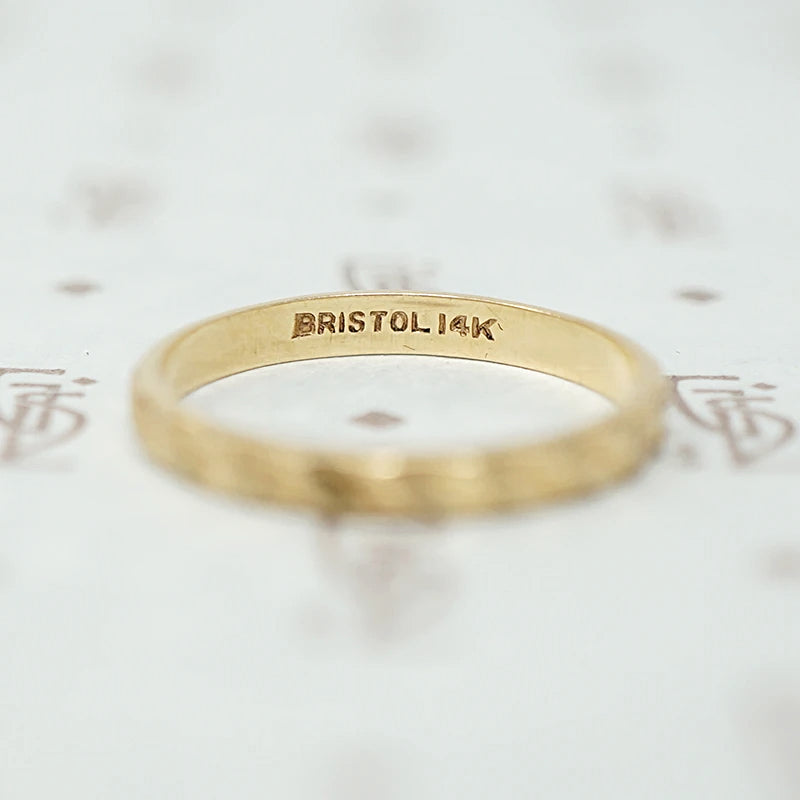NOS 1940s 14k Gold Wedding Band