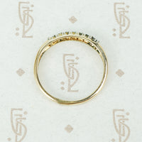 The Perfect 2 tone Gold Diamond Wedding Band
