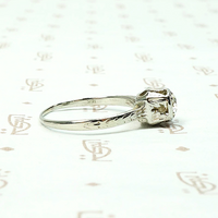 Delicate Deco Diamond Solitaire by Belias