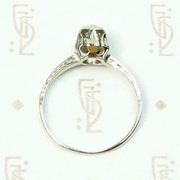 Delicate Deco Diamond Solitaire by Belias