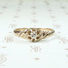 Belcher with a Twist Victorian Diamond Solitaire