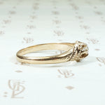 Belcher with a Twist Victorian Diamond Solitaire