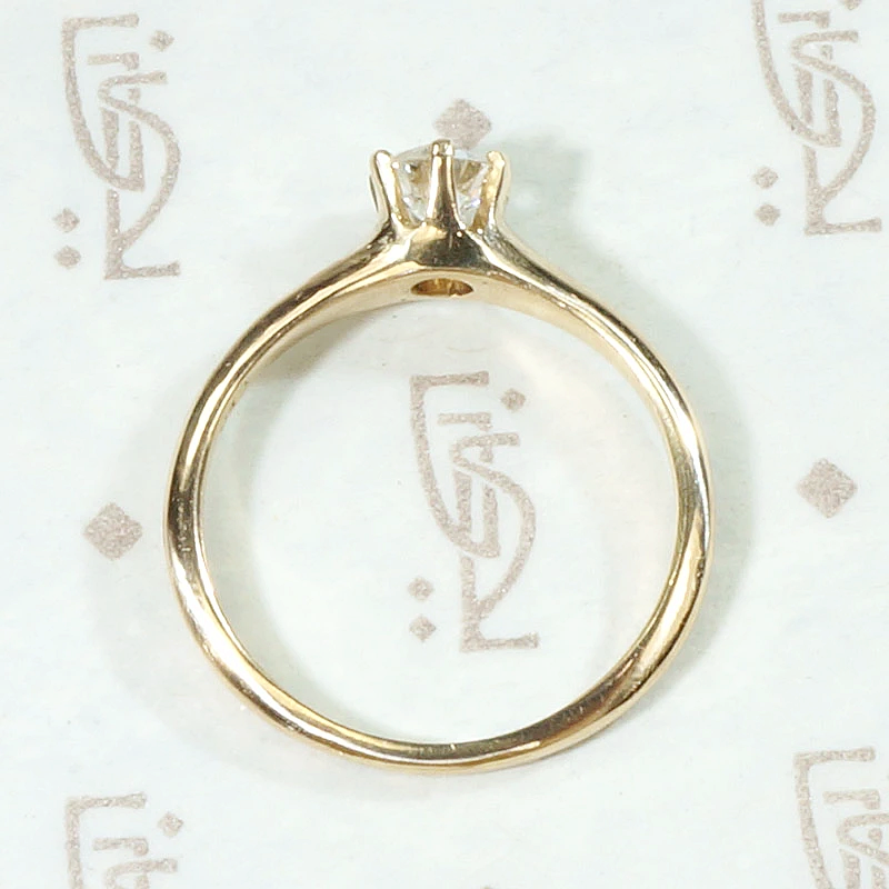 Old Mine Cut Diamond Victorian Engagement Ring