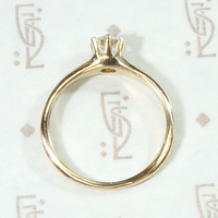 Old Mine Cut Diamond Victorian Engagement Ring