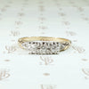 Crisp NOS Two Tone Diamond Wedding Band