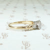 Crisp NOS Two Tone Diamond Wedding Band