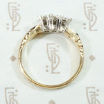 Crisp NOS Two Tone Diamond Wedding Band