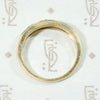 Two Tone Gold Band with Forget Me Not Stripes
