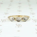 Sweet 1930s NOS Bow Wedding Band