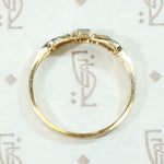 Sweet 1930s NOS Bow Wedding Band