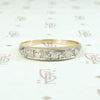 Lovely Deco Two-Tone Diamond Wedding Band