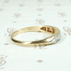 Lovely Deco Two-Tone Diamond Wedding Band