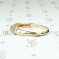 Sweet & Subtle Diamond Band with Forget Me Nots