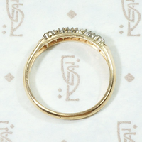 Sweet & Subtle Diamond Band with Forget Me Nots